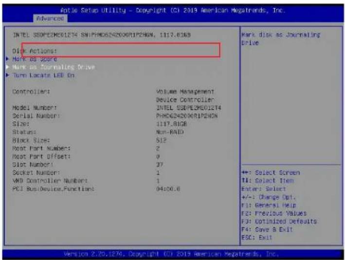 Supermicro X11DPFF-SN - To Mark a RAID Volume as a Journaling Drive - 2