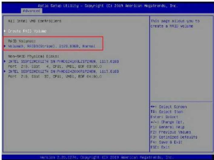 Supermicro X11DPFF-SN - To Create Volumes - 2