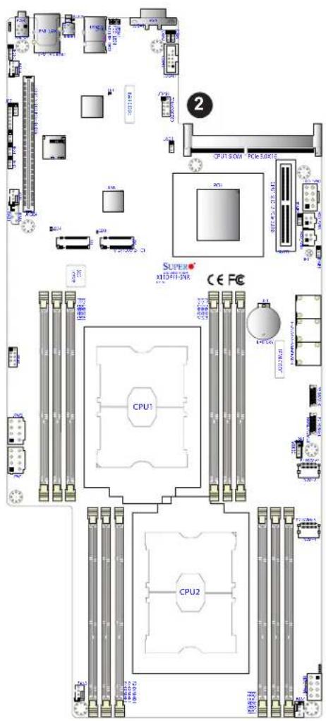 Supermicro X11DPFF-SNR - TPM/Port 80 Header - 1