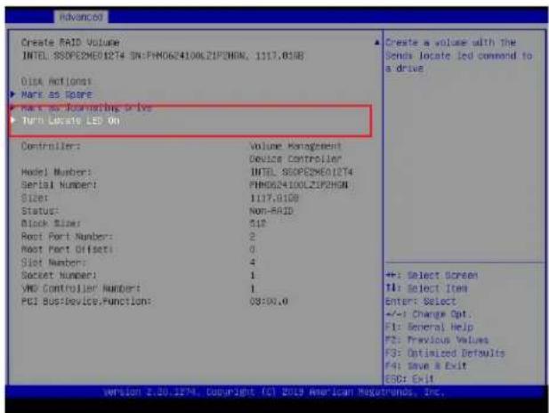Supermicro X11DPFF-SNR - To Turn on the Disk Locator LED - 3