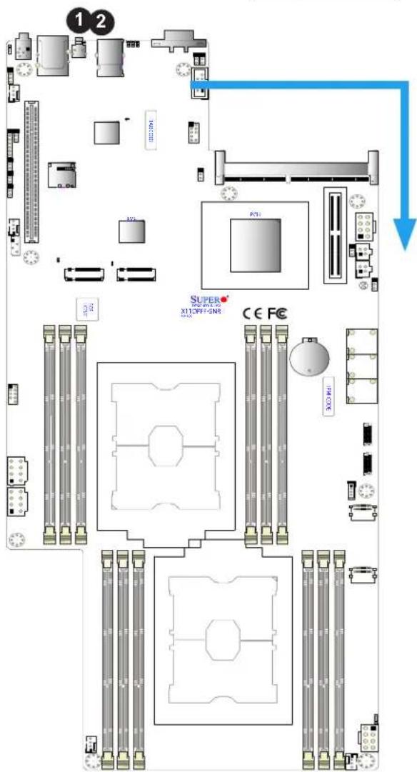 Supermicro X11DPFF-SNR - Unit Identifier Switch/UID LED Indicator - 1