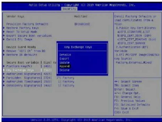 Supermicro X11DSN-TS - ▶Key Exchange Key - 2