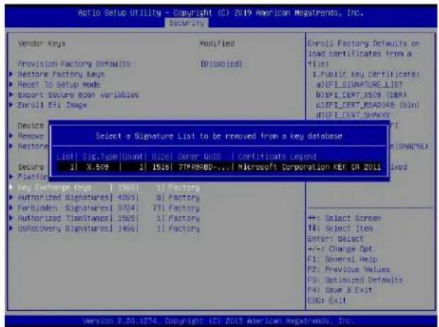 Supermicro X11DSN-TS - ▶Key Exchange Key - 8