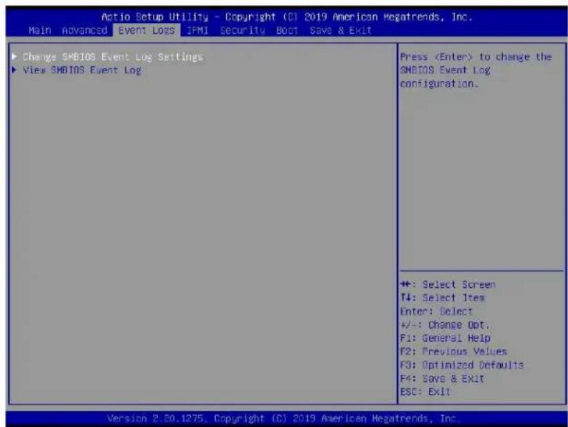 Supermicro X11DSN-TS - Event Logs - 2