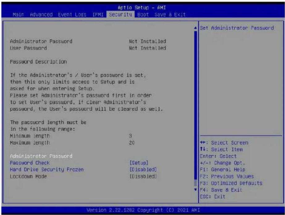 Supermicro X12SPG-NF - Security - 1