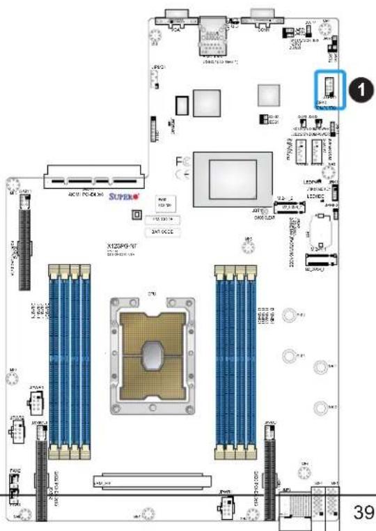 Supermicro X12SPG-NF - TPM/Port 80 Header - 1