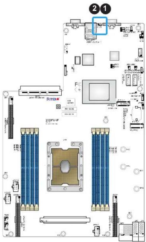 Supermicro X12SPG-NF - Unit Identifier Switch (UID-SW): One button with two functions - 2