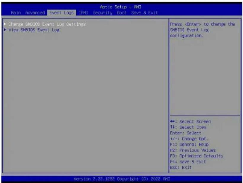 Supermicro X12DPG-QBT6 - Event Logs - 1