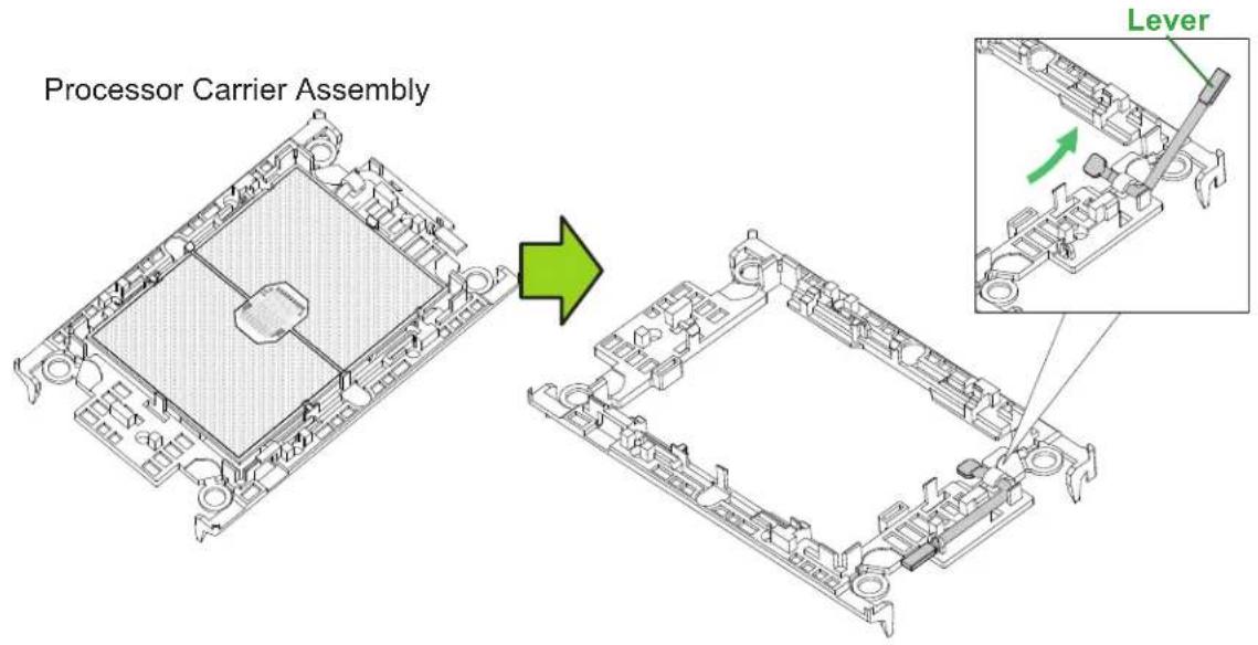 Supermicro X12DPG-QBT6 - Removing the Processor from the Processor Carrier Assembly - 1