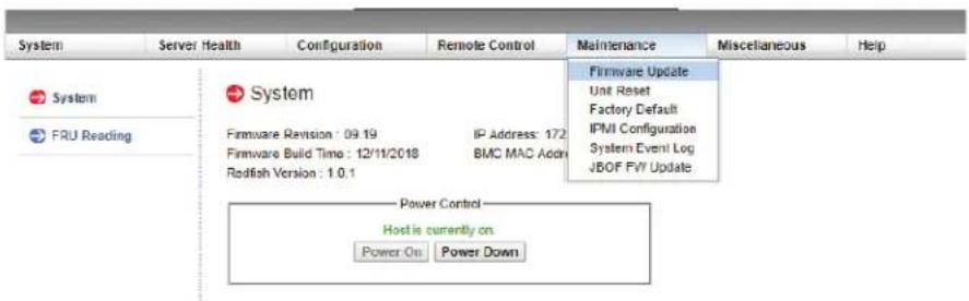 Supermicro SuperStorage SSG-136R-NEL32JBF - D.2 Updating the BMC Firmware - 2