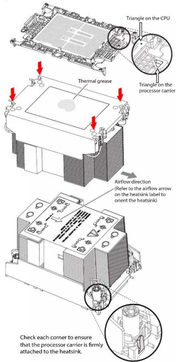 Supermicro X13SEED-SF - Assembling the Processor Heatsink Module - 1
