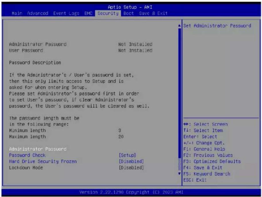 Supermicro X13SEED-SF - Security - 1