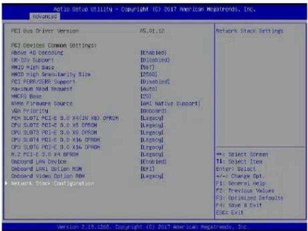Supermicro X11DPD-M25 - Network Stack Configuration - 1