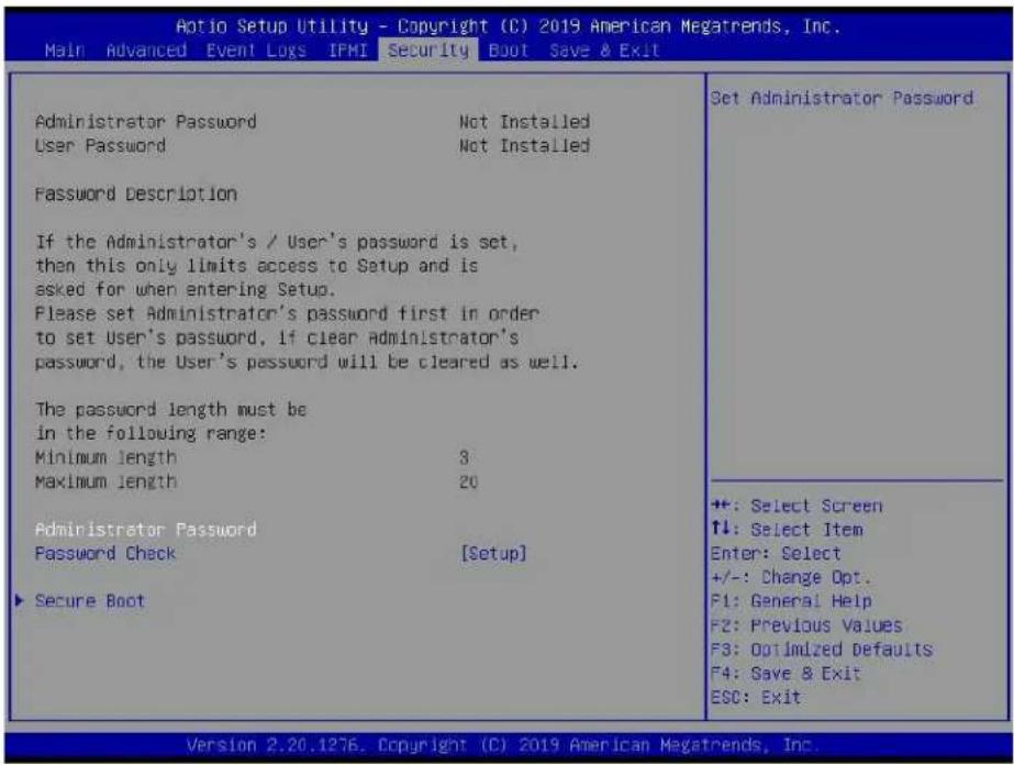 Supermicro X11DPD-M25 - Security - 1