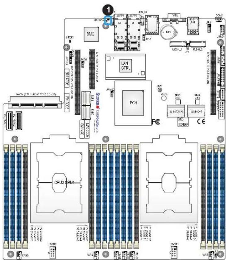 Supermicro X11DPD-M25 - Unit ID LED - 1