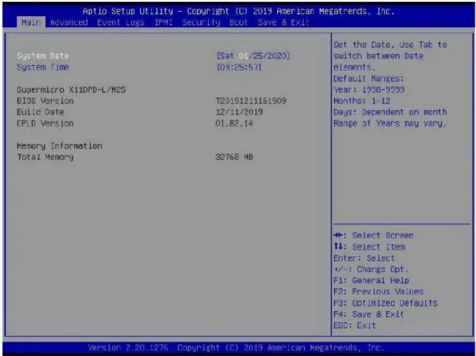 Supermicro X11DPD-M25 - Main Setup - 1