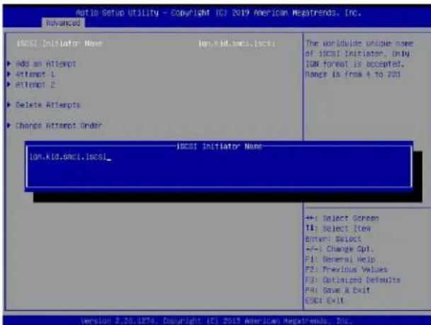 Supermicro X11DPD-M25 - iSCSI Initiator Name - 1