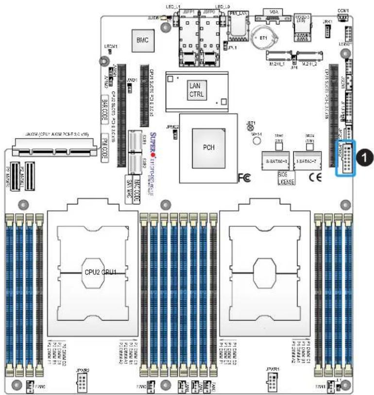Supermicro X11DPD-M25 - Main ATX Power Supply Connector - 1