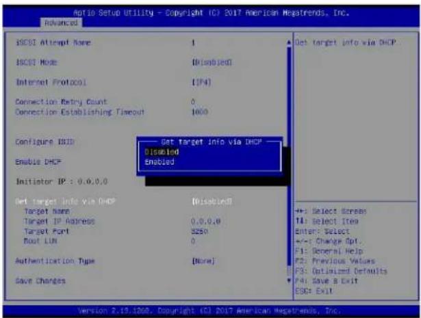 Supermicro X11DPD-M25 - Get target info via DHCP (available when Enable DHCP is set to Enabled) - 1