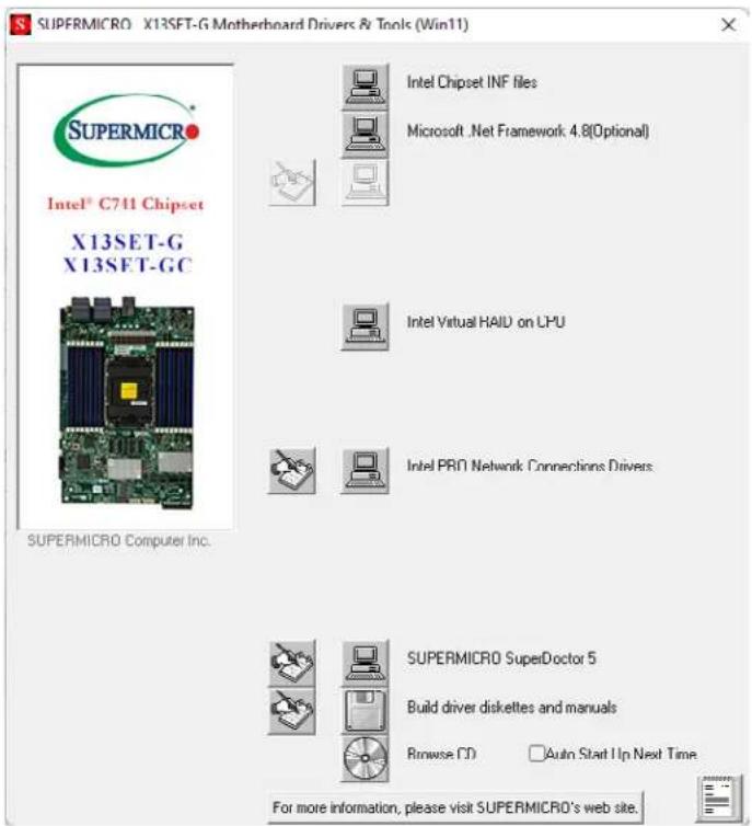 Supermicro SuperServer SYS-211GT-HNC8R - Driver Installation - 1