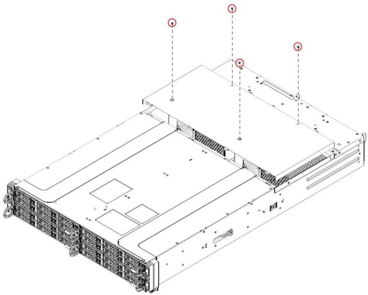 Supermicro SuperServer SYS-211GT-HNC8R - Removing the Chassis Cover - 1