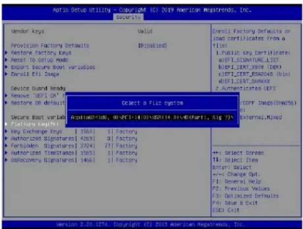 Supermicro X11DPS-RE - ▶ Platform Key (PK) - 4
