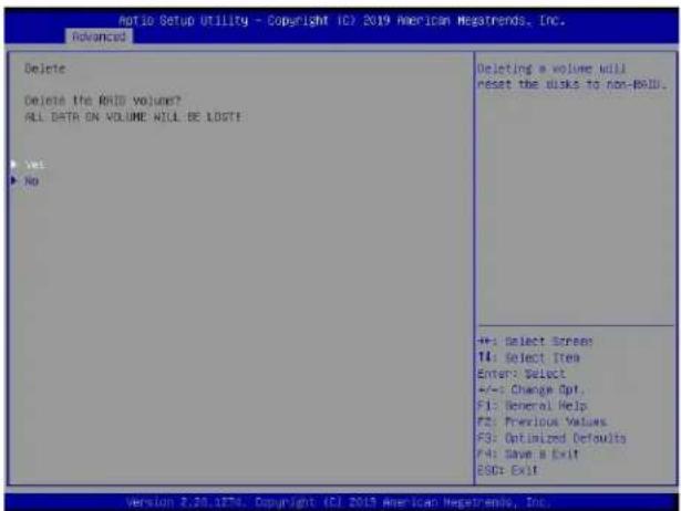 Supermicro X11DPS-RE - To Delete a RAID Volume - 2