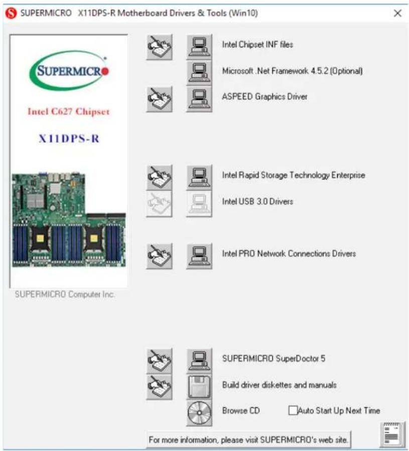 Supermicro X11DPS-RE - B.2 Driver Installation - 1