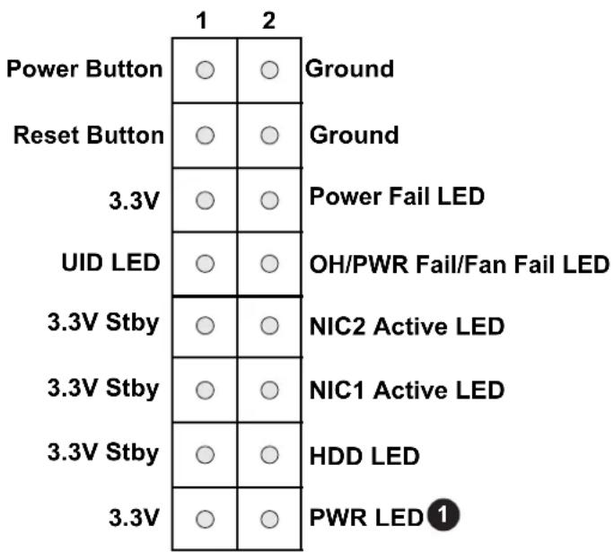 Supermicro X11DPS-RE - Power LED - 1