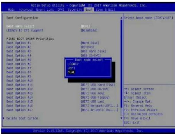 Supermicro X11DPS-RE - F.1 Boot mode select Feature - 1