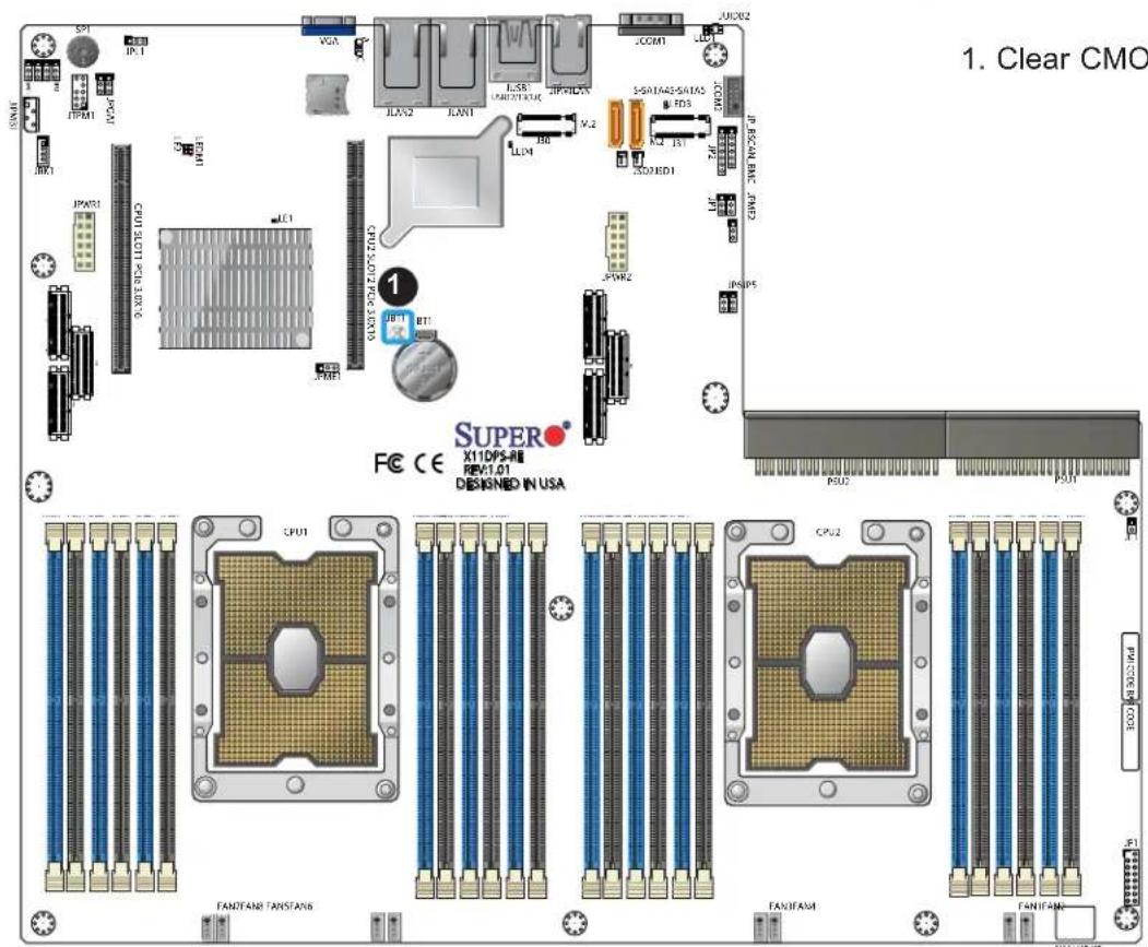 Supermicro X11DPS-RE - To Clear CMOS - 3