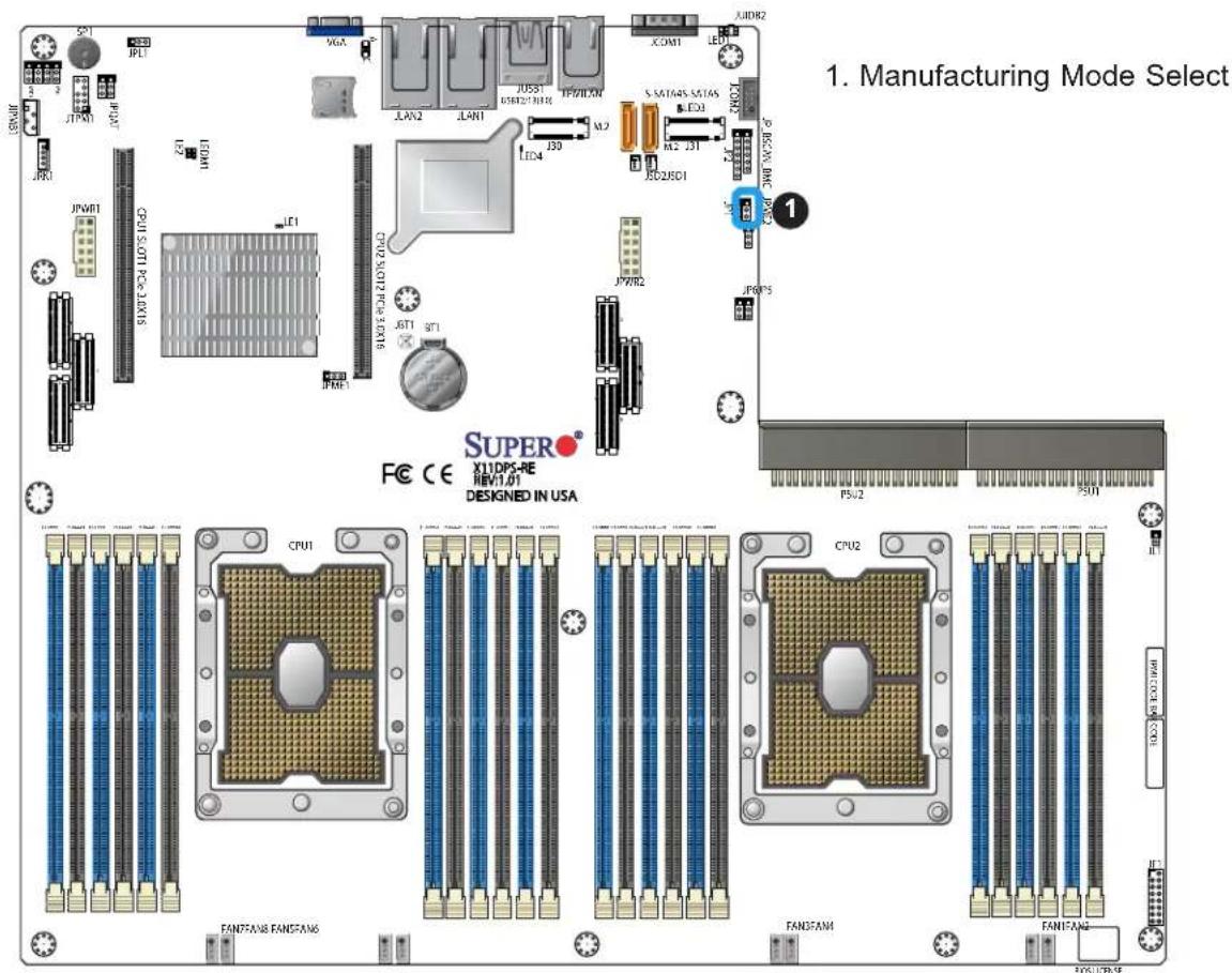 Supermicro X11DPS-RE - Manufacturing Mode Select - 1