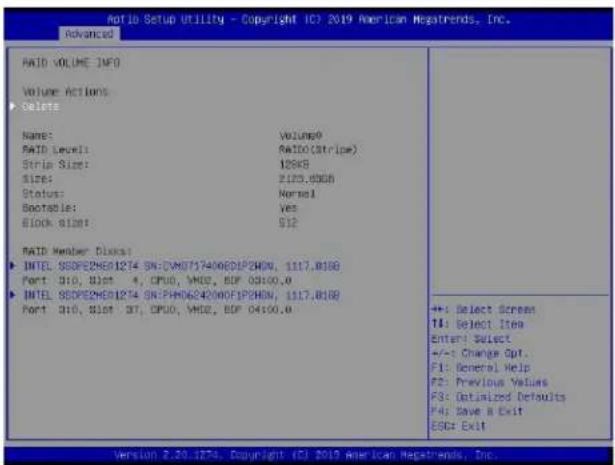 Supermicro X11DPS-RE - To Display RAID VOLUME Information - 1