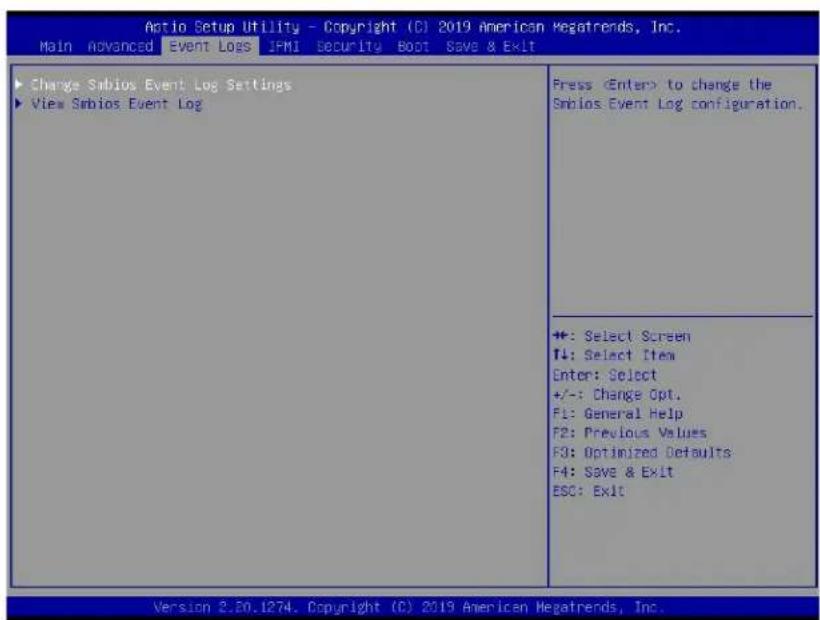Supermicro X11DPS-RE - Event Logs - 2