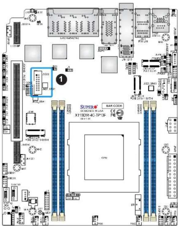 Supermicro X11SDW-14C-TP13F - VGA Header - 1