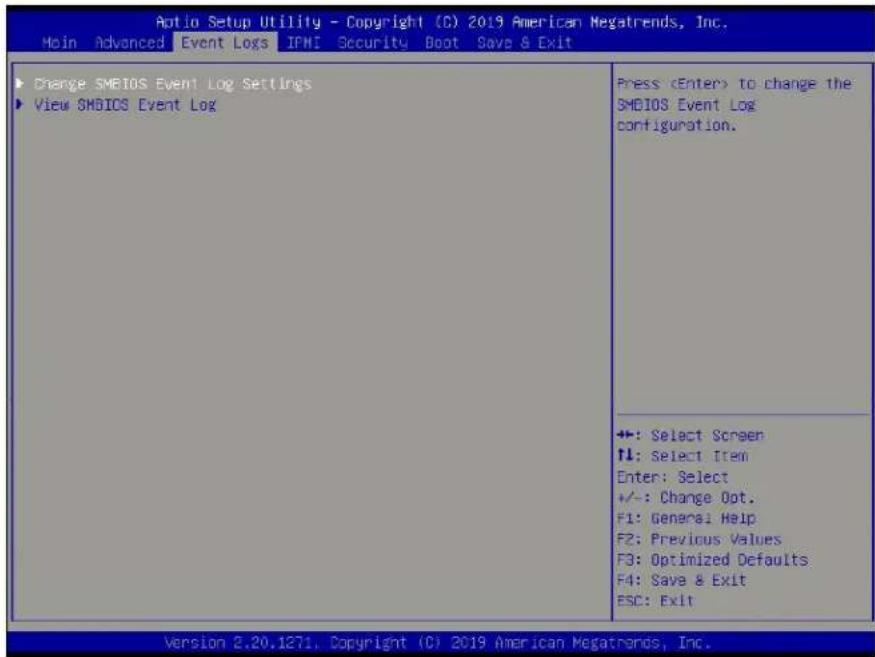 Supermicro X11SDW-14C-TP13F - Event Logs - 1