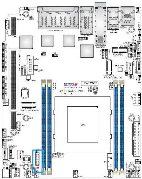 Supermicro X11SDW-14C-TP13F - Front Control Panel - 1