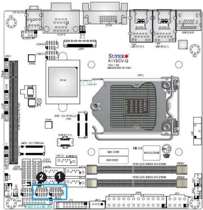Supermicro X11SCV-L - General Purpose I/O Header - 1