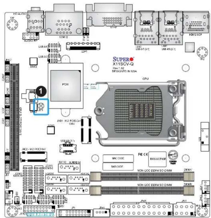 Supermicro X11SCV-L - To Clear CMOS: - 3