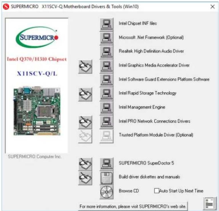 Supermicro X11SCV-L - B.1 Installing Software Programs - 1