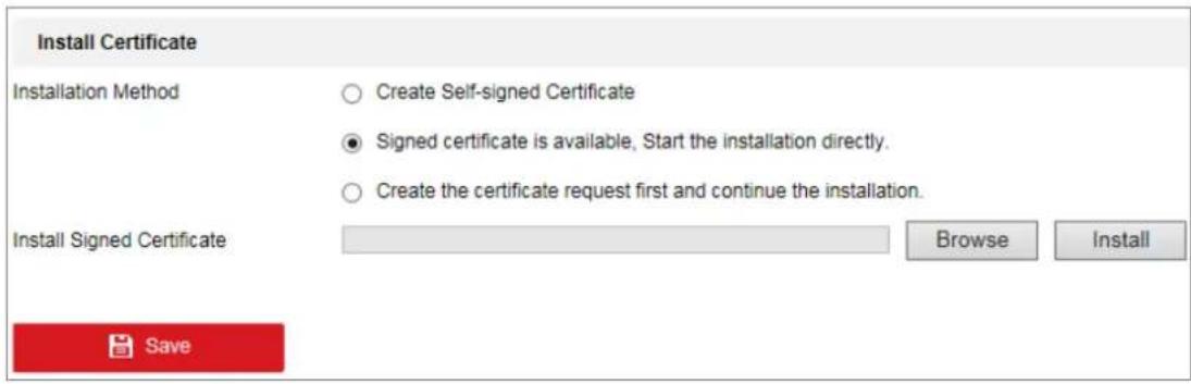 Hikvision DS-2XM6512G0-I/ND - Figure 7-11 Create Self-signed Certificate - 1