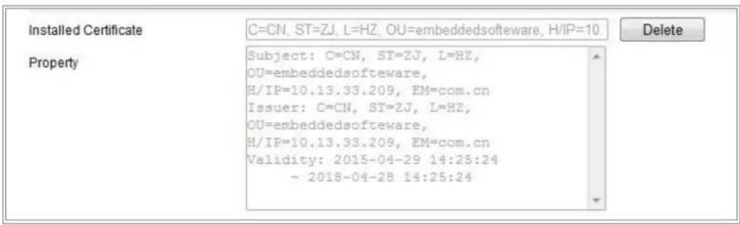Hikvision DS-2XM6512G0-I/ND - Figure 7-11 Create Self-signed Certificate - 3