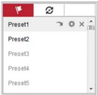 Hikvision DS-2XM6512G0-I/ND - - Calling a Preset: - 1