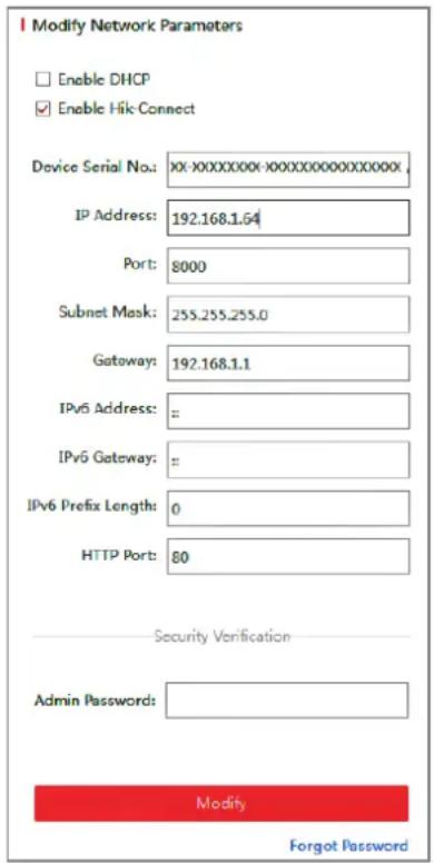Hikvision DS-2XM6512G0-IDM - Note: - 1