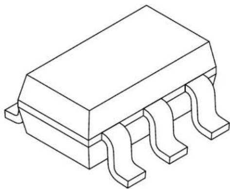 Microchip 34AA02 - 6-Lead Plastic Small Outline Transistor (OT, OTY) [SOT-23] - 1