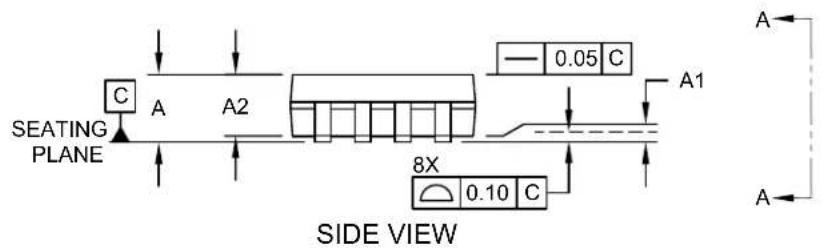 Microchip 34AA02 - 8-Lead Plastic Thin Shrink Small Outline (ST) - 4.4 mm Body [TSSOP] - 2