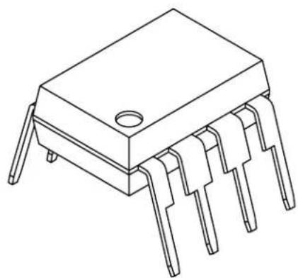 Microchip 34AA02 - 8-Lead Plastic Dual In-Line (P) - 300 mil Body [PDIP] - 2