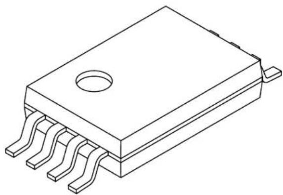 Microchip 34AA02 - 8-Lead Plastic Thin Shrink Small Outline (ST) - 4.4 mm Body [TSSOP] - 1
