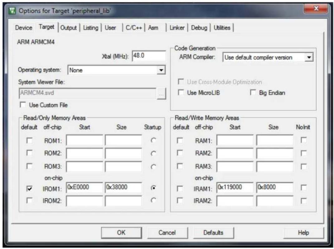Microchip MEC1527 - PROJECT SETTINGS WITH PERIPHERAL PROJECT AS ACTIVE - 2
