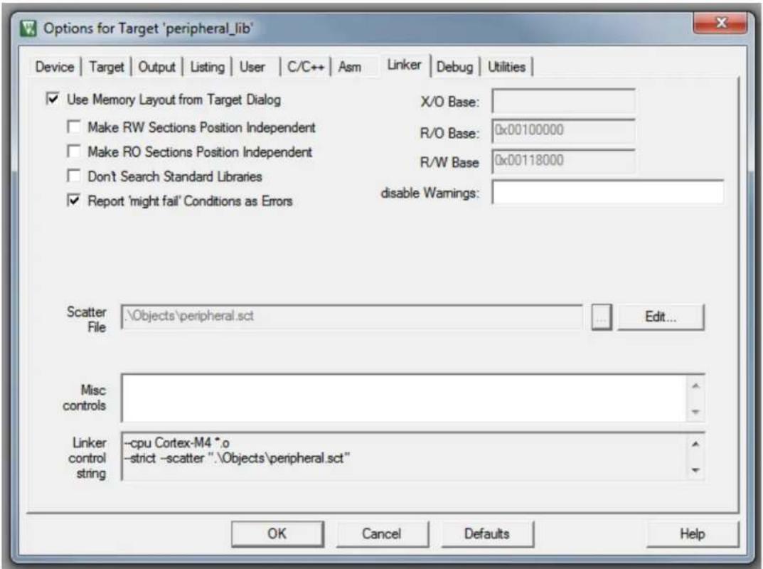 Microchip MEC1527 - PROJECT SETTINGS WITH PERIPHERAL PROJECT AS ACTIVE - 7